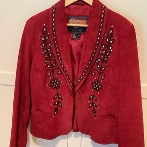 Cripple creek blazer suede red